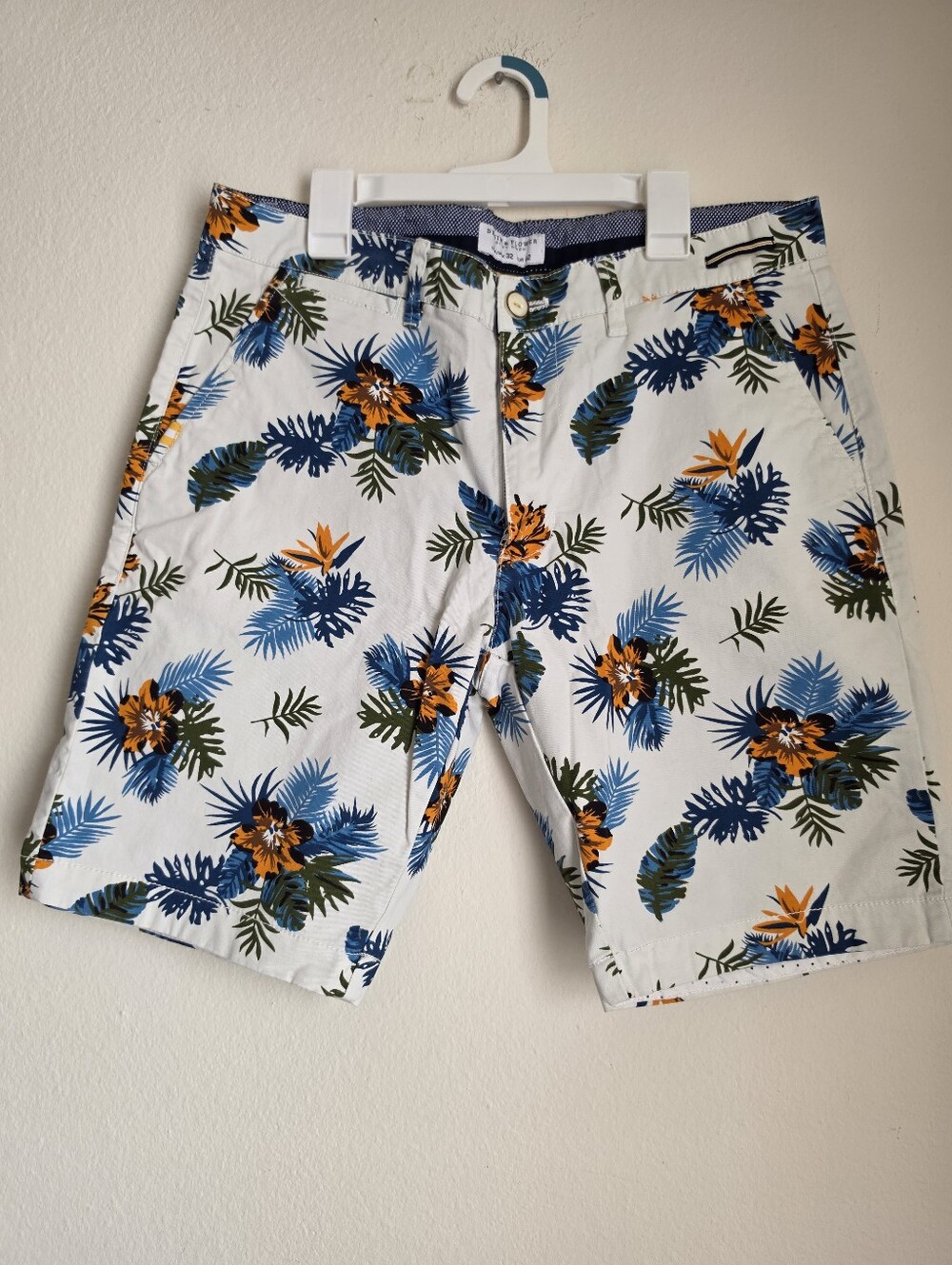 Denim & Flower Men's Tropical Floral Hawaiian Shorts Size 32
